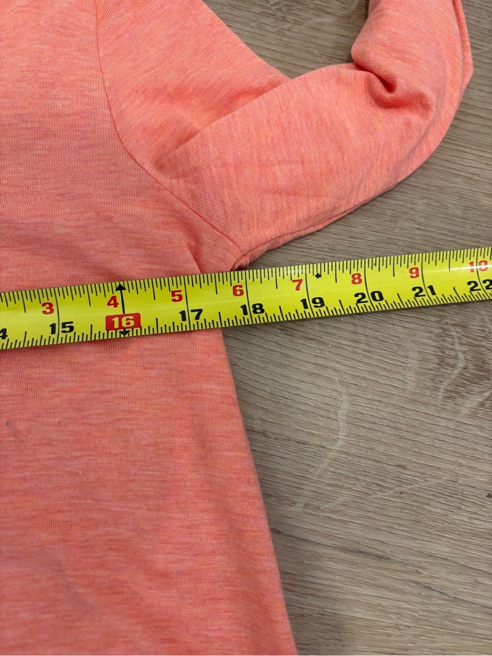 NWT Travis Mathew Coral-Orange Long-Sleeve Cropped Tee - Picture 6 of 7
